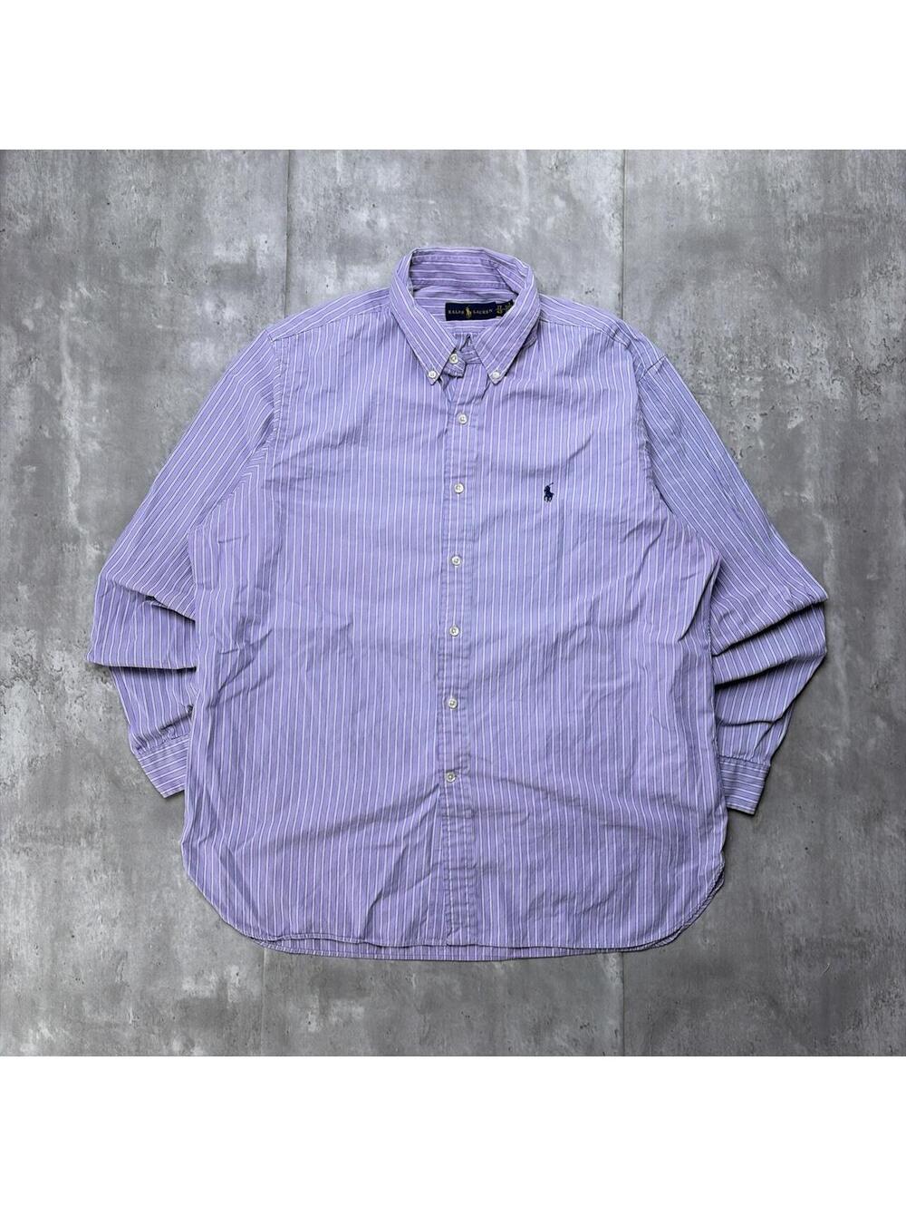 Y2K Polo Ralph Lauren Striped Long Sleeve Button Up Shirt